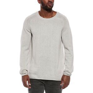 Atm Anthony Thomas Melillo Mens  Cashmere-Blend Crewneck Sweater, Silver